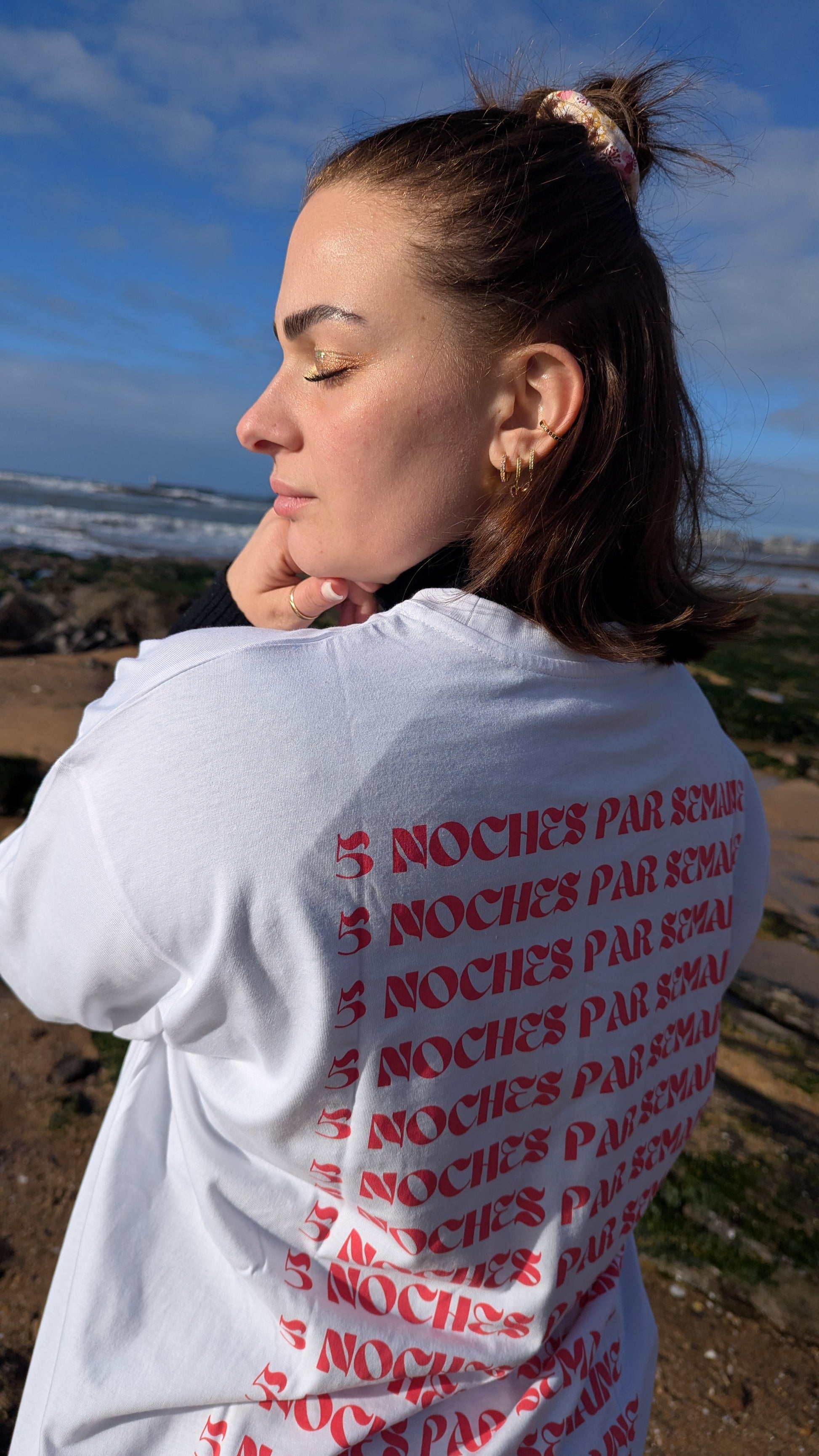 5 noches par semaine - T-shirt coton 100% bio 