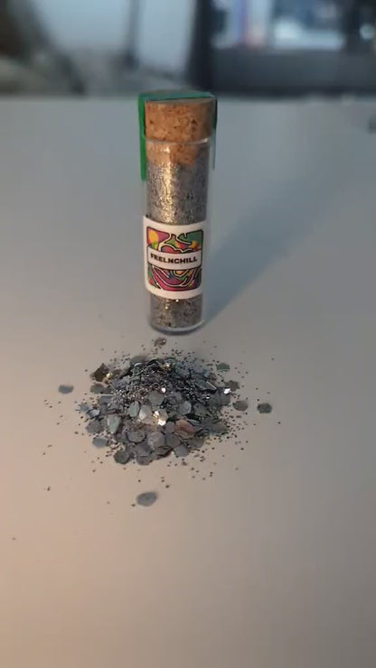 Paillettes biodégradables argenté - I'm Silver Lady